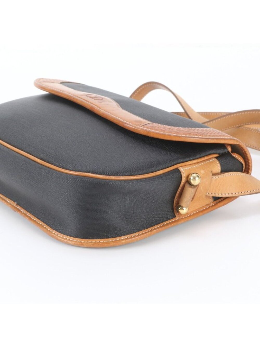 Dior Vintage Leather Shoulder Bag Crossbody Black - Picture 4 of 8